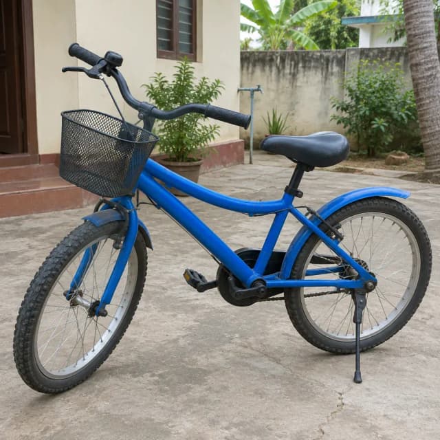 Kids' bicycle, 20-inch, blue | குழந்தைகளுக்கான சைக்கிள், 20 அங்குலம், நீல நிறம் (1/1)